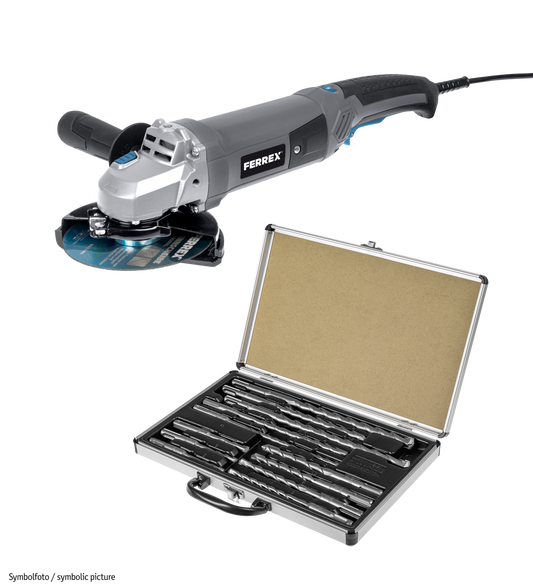 WALTER Palette: Gesteinsbohrersatz + Winkelschleifer