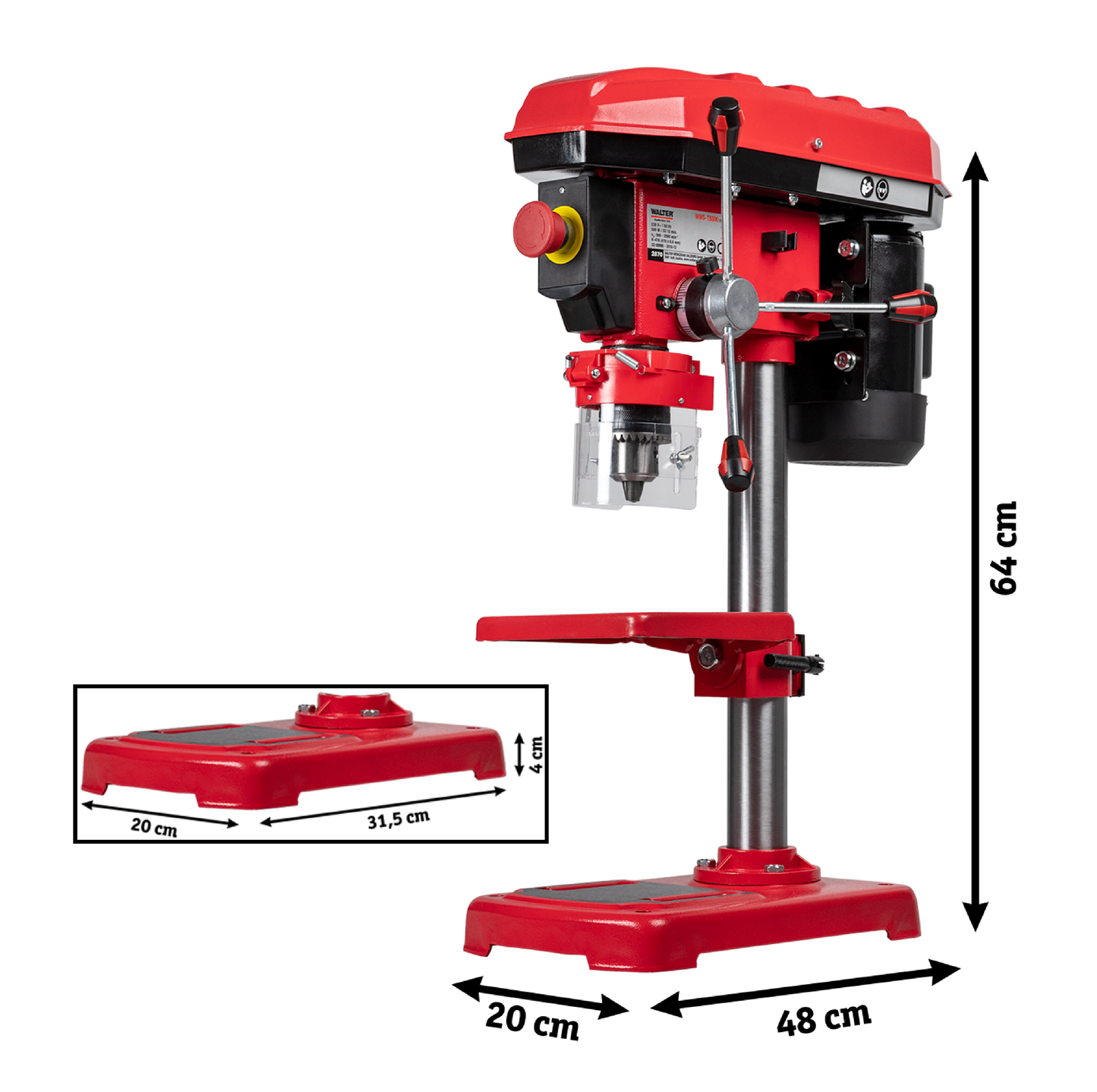 WALTER Palette – 19x Akku-Kettensägen + 3x Tischbohrmaschinen+ 1x Hauswasserautomat