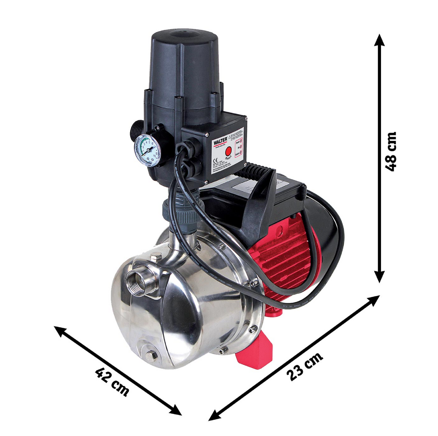 WALTER Palette – 19x Akku-Kettensägen + 3x Tischbohrmaschinen+ 1x Hauswasserautomat