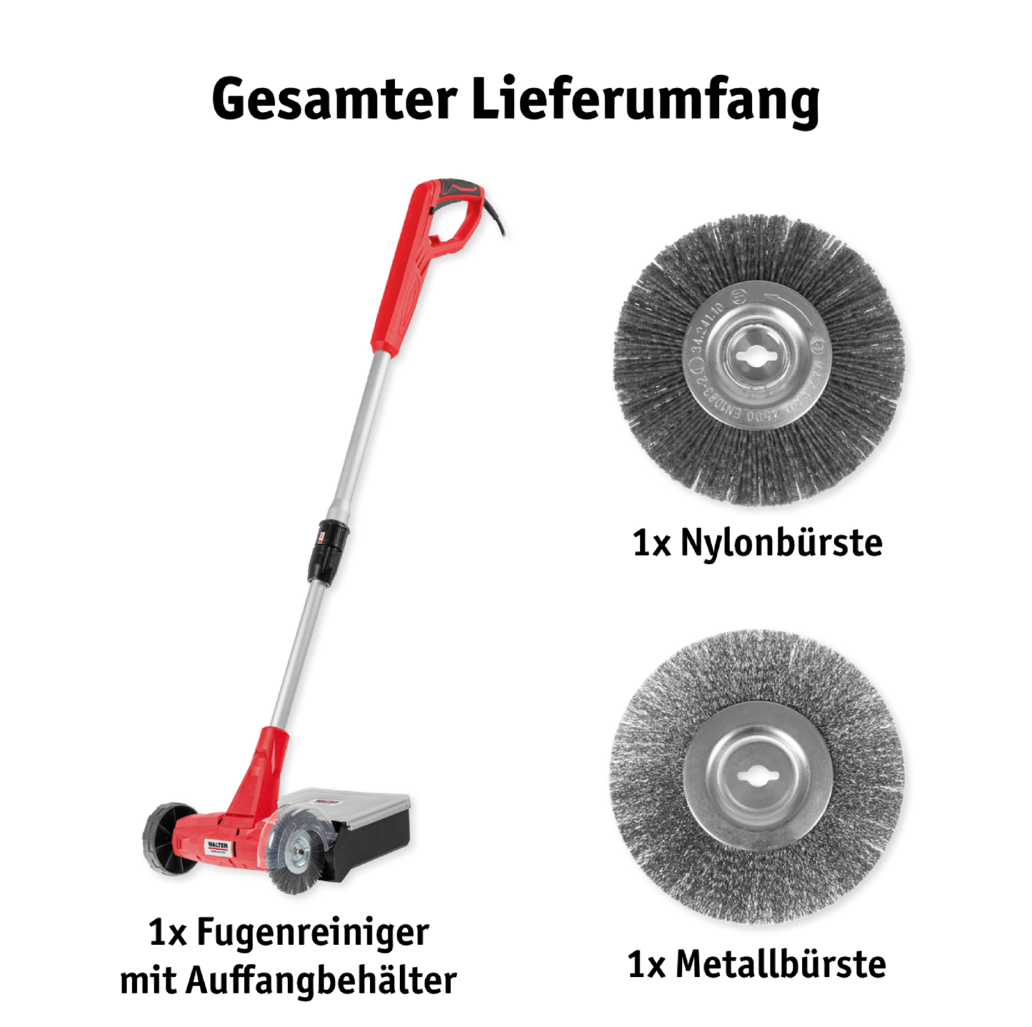 Fugenreiniger & Werkstatt-Rollliege 23-teilig  – G119