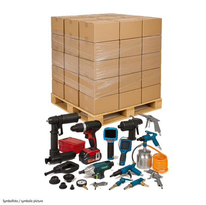 Maschinen-Mix Palette 31-teilig – Druckluftgeräte, Akku-Tools & Werkstattzubehör – P351